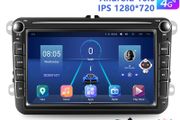 2 Din Car Radio Android 10.0 For VW Volkswagen Golf/Polo/Passat b7 b6 SEAT leon Skoda 8" inch GPS Wifi 4G