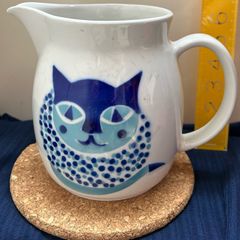 Vintage Arabia Finland Happy Cat pitcher