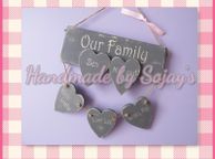 main image for ad Our Family handmade plaque personalised