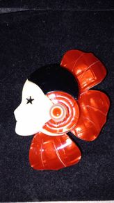 Genuine Lea Stein Corolle Brooch