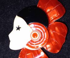 Genuine Lea Stein Corolle Brooch