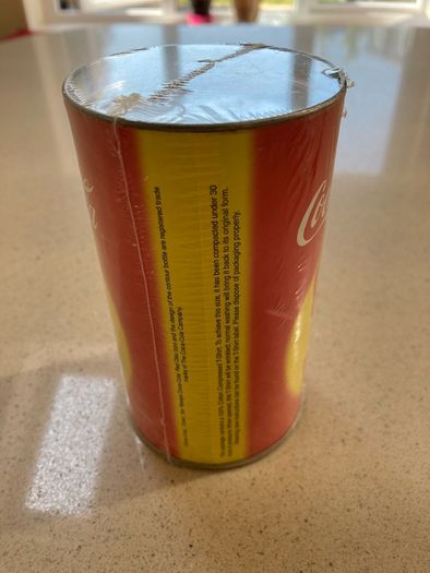 Coca Cola T-shirt in can Rare English 50 Pence Coin