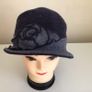 Ladies Cloche Bucket 100% Wool Hat 1940s Style Image 2