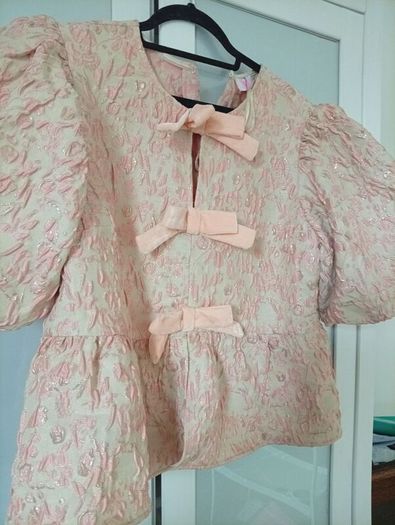 ocassions Peplum Jacquard top