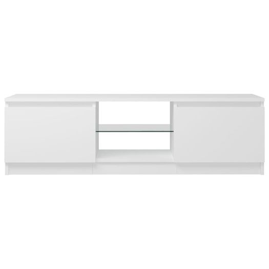 NEW SALE | TV Cabinet with LED Lights White 120x30x35.5 cm