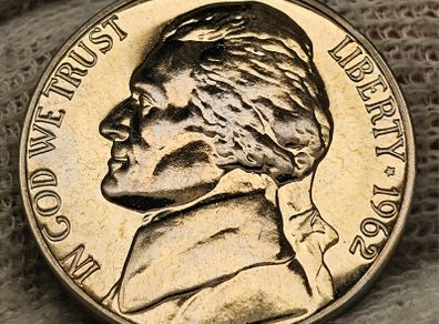 USA United States 1962 Jefferson Nickel 5 Cent Beautiful Gem Proof