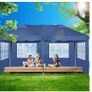 3 x 6 Waterproof Pop-Up Gazebo, Marquee Garden Tent, UV-Resistant, Rain and Sun Protection, Removable Side Walls, 6 Side Panels include 2 Zips Image 7
