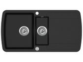 Granite Kitchen Sink Double Basin Black