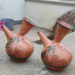 Set of 2 Glazed Botijos