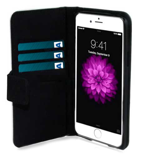 Iphone 7 - Personalised Leather Flip Cover, Wallet Case