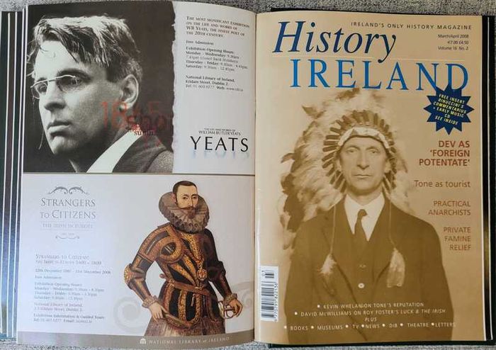 History Ireland Magazine 5 Issues 2007 to 2008 with Official Binder
