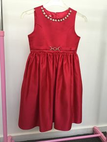 Girls party occasion dress with matching cardigan, size 7
