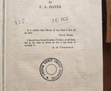 The Road To Serfdom. By F. A. Hayek. Rare. 1945 Edition Hardback In Good Condition.  See Photos For Same.
