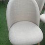 6 x Beige Fabric Dining Chairs Image 5
