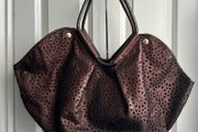 Metallic brown Jimmy Choo tote