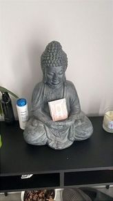 Grey Buddha Statue - Indoor / Garden Decorative Ornament