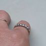 Vintage 9ct Gold Seven Stone Half Eternity Ring Size 61 Image 10