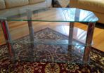 Glass TV stand. Good condition