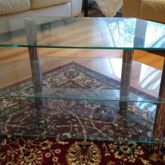 Glass TV stand. Good condition