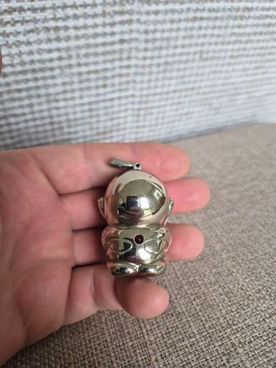Vintage Metal Lighter Alien