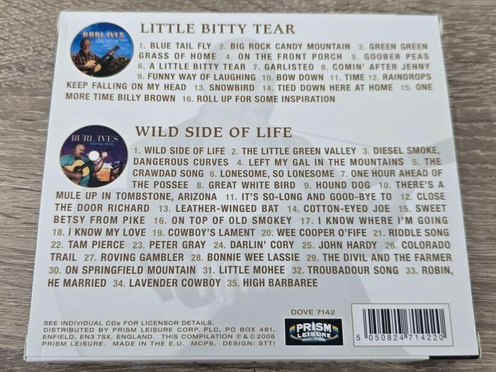 Burl Ives - 51 Great Performances 2 CD Set. Mint Condition