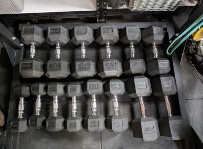 Hex Dumbbells 7.5kg to 25kg