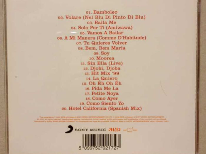 2 CD The Gipsy Kings - Greatest Hits and The very best. VG condition.
