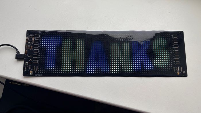 LED Matrix Panel RGB Flexible Car Display Screen App Controlled