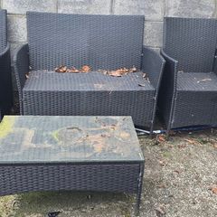 Garden chairs and table