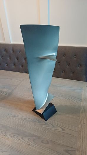Large Mounted Boeing 737 CFM 56-3 Titanium Jet Engine Blade, Aircraft, Aviation