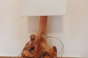 Burrell Root Unique Wooden Sculptural Table Lamp