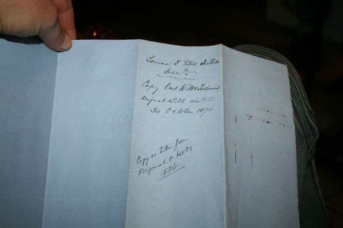 Antique Last Will 1876