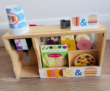 Melissa & Doug Sandwich Counter and Ice Cream Counter Wooden Toys