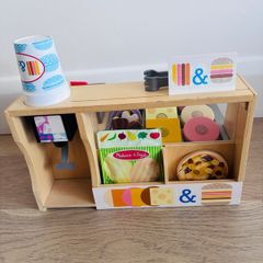 Melissa & Doug Sandwich Counter and Ice Cream Counter Wooden Toys