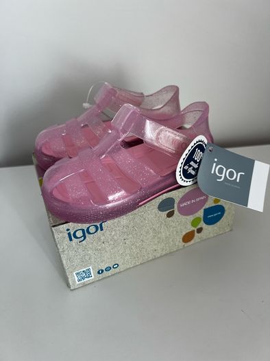 Girl sandals Igor star glitter pink Size 22