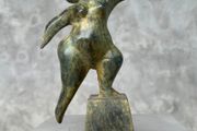Off Balanced Lady (30cm) - Patinated Bronze