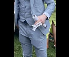 Light Blue Debs Suit