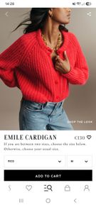 sezane emile cardigan M
