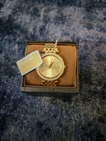 New Michael kors darci gold watch