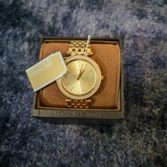 New Michael kors darci gold watch