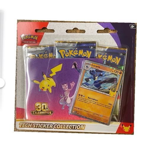 Pokemon Trading Card Game (TCG): 30th Celebration Tech Sticker Collection Assortment
