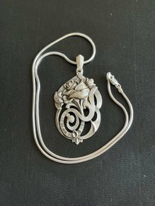 silver necklace