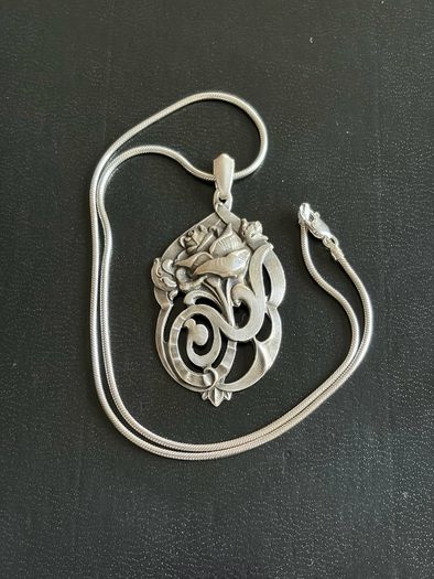 silver necklace