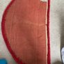 Vintage handmade tufted rug red wool Lamtex Image 4