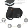 Bike Cover for 2 Bikes, Waterproof Bike Covers for Outside Storage, 190T Nylon Waterproof Bicycle Cover Anti Dust Rain UV Protection for Mountain Bike and Road Bike with Lock-holes Storage Bag Image 6