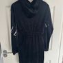 Elle velour dress navy Image 2