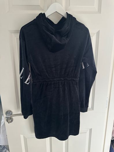 Elle velour dress navy