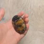 black and yellow tourmaline in quartz palmstone Image 5