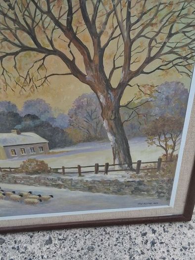 2 X Tom Mc Assey Oil On Board Original Irish Paintings