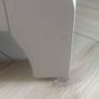 Grey TV Unit / Corner Media Cabinet with Solid Wood Top & 2 Drawers Image 5